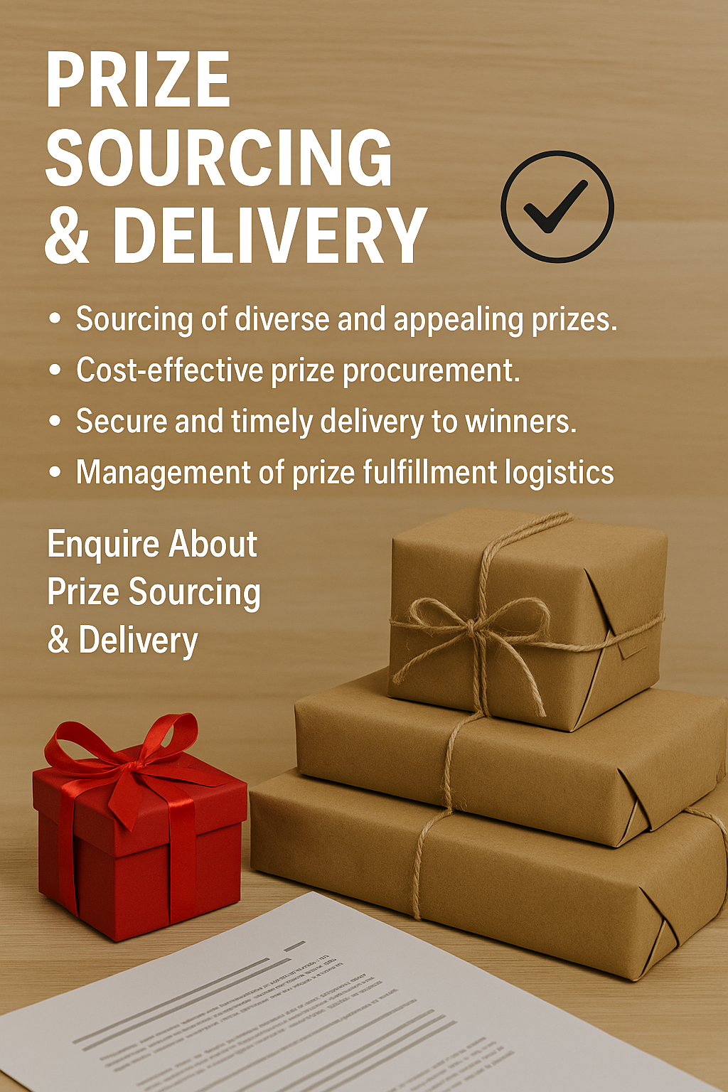 Prize Sourcing & Delivery